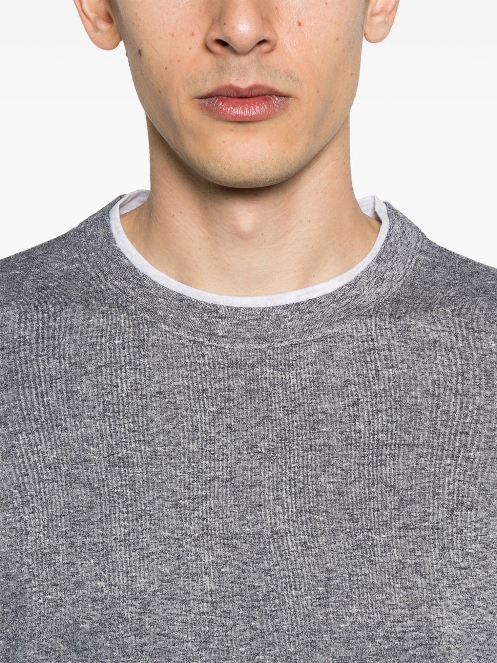 mélange-effect T-shirt - 4