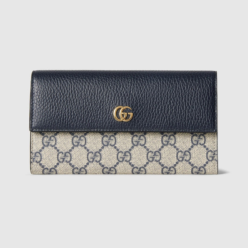 GG Marmont bi-color continental wallet 1