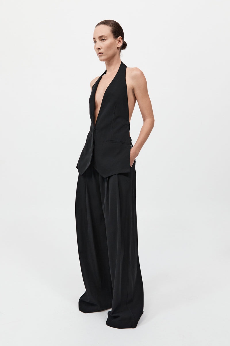 Double Loop Pants - Black - 6