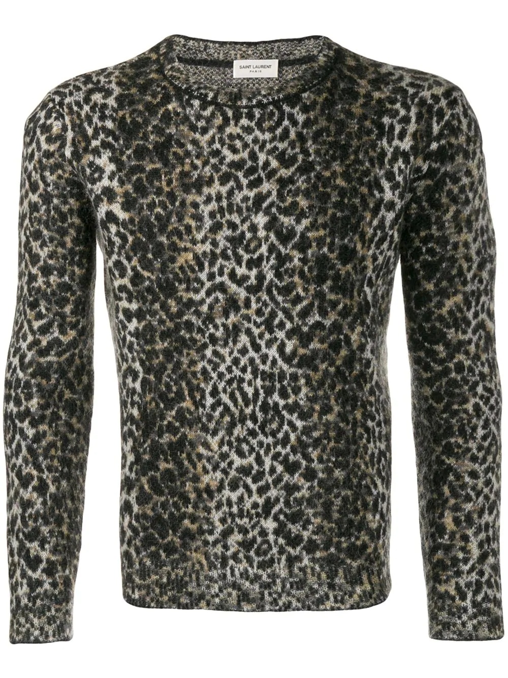 intarsia leopard knitted jumper - 1