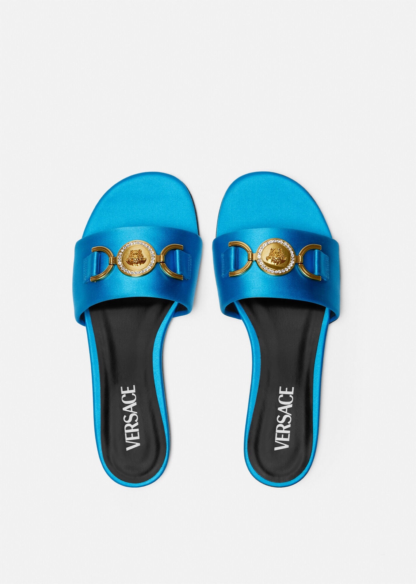 Medusa '95 Satin Flat Sandals - 3