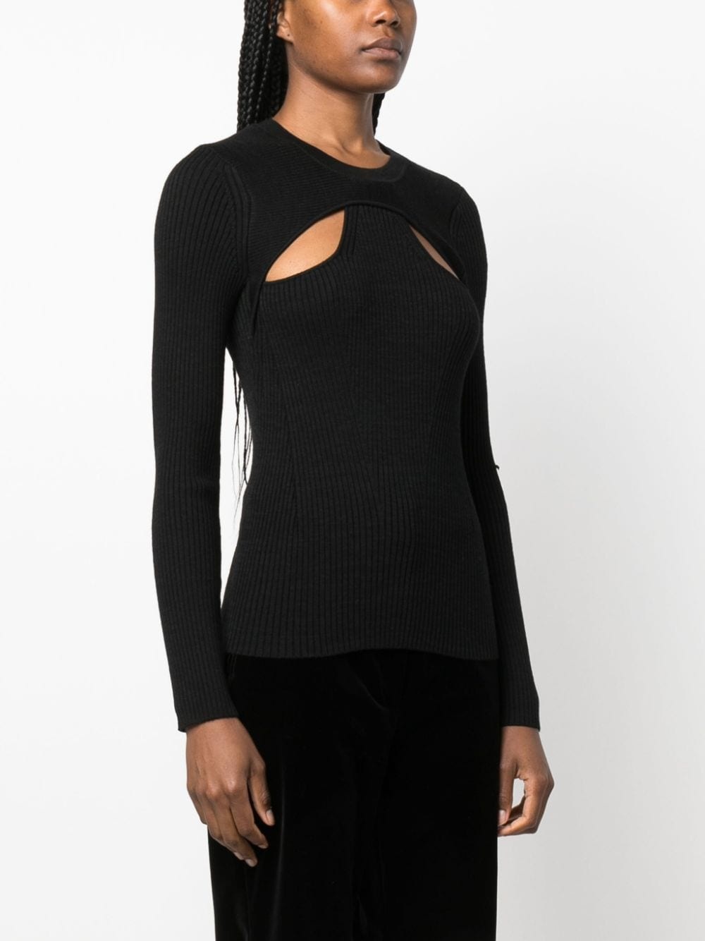 Zana cut-out ribbed top - 3