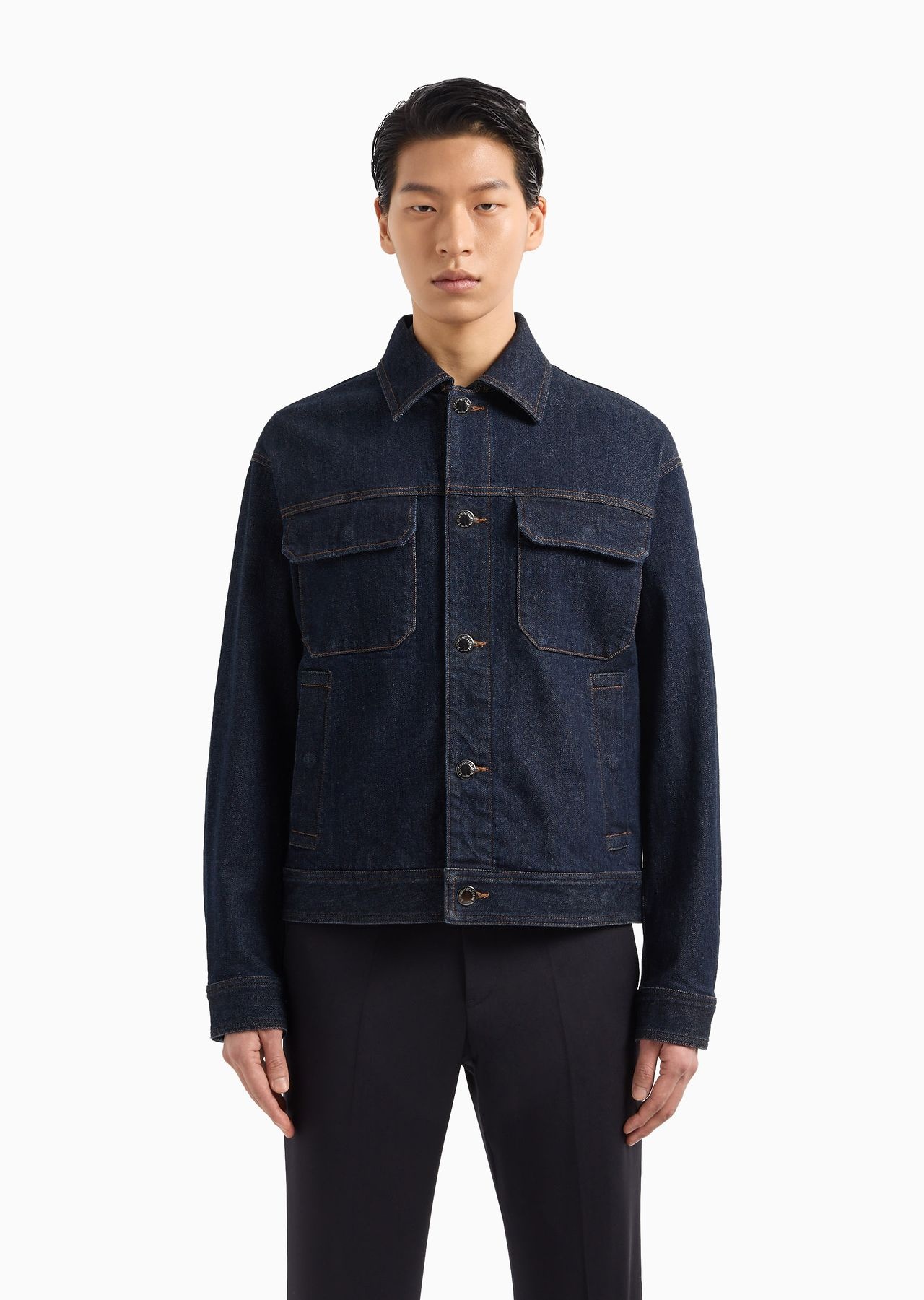 Rinse-washed denim jacket - 2