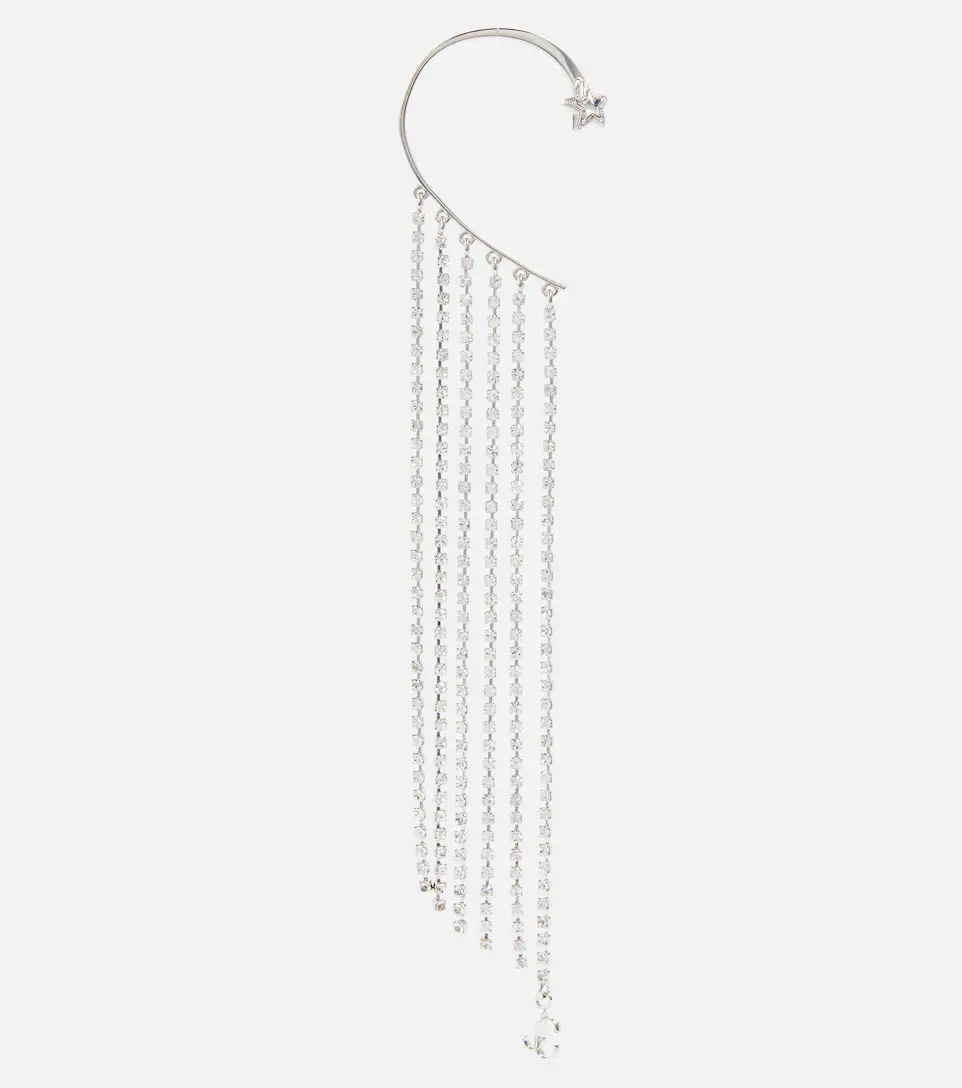 Crystal-embellished single ear cuff - 2