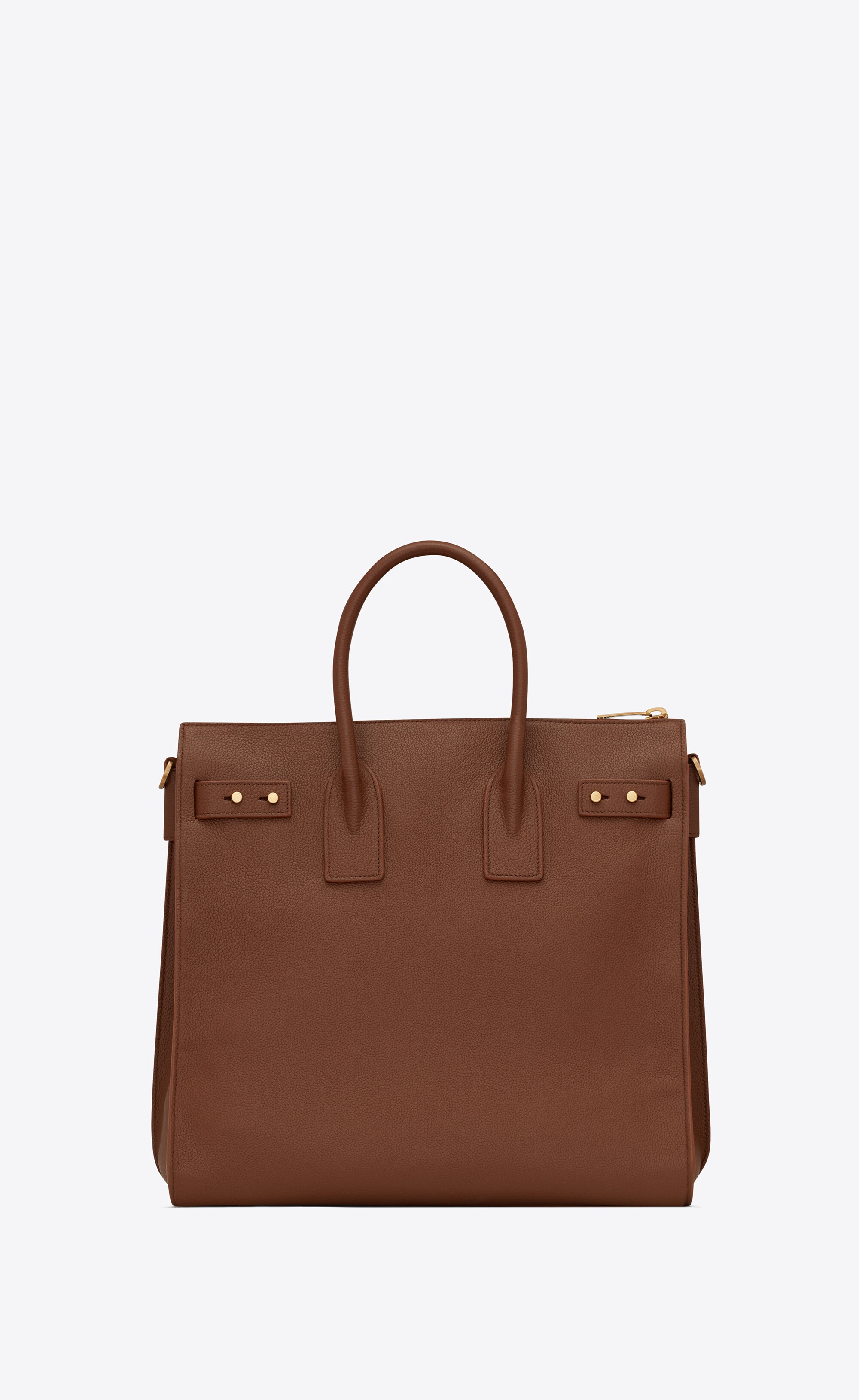 sac de jour north/south tote in grained leather - 2