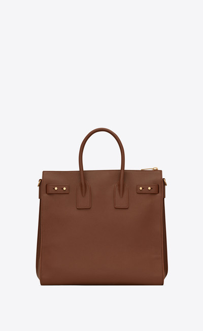 SAINT LAURENT sac de jour north/south tote in grained leather outlook