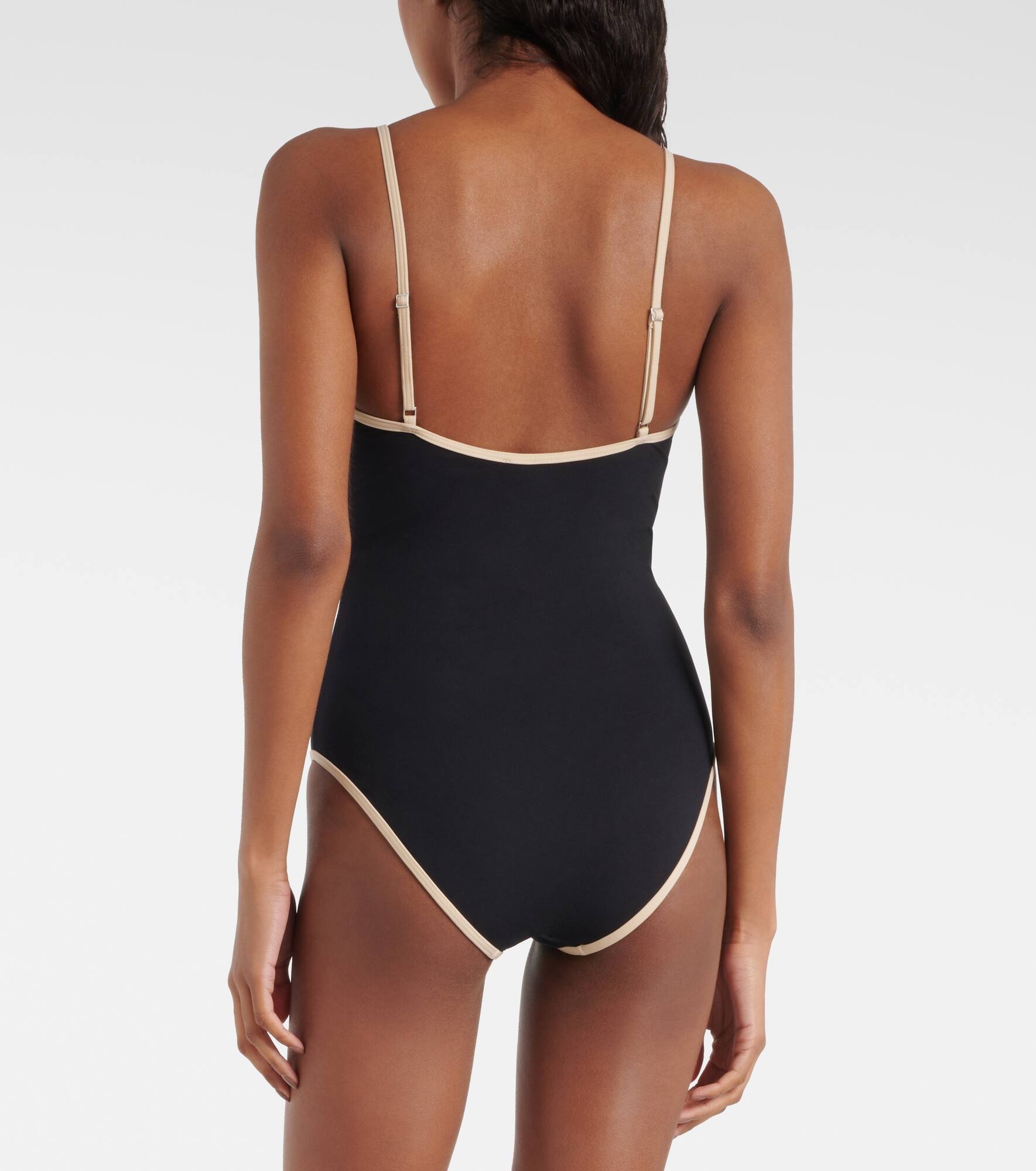 Scoop-neck swimsuit - 3