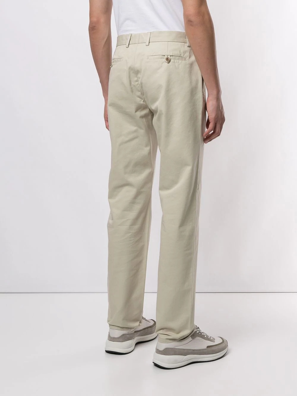 front flap chino trousers - 4