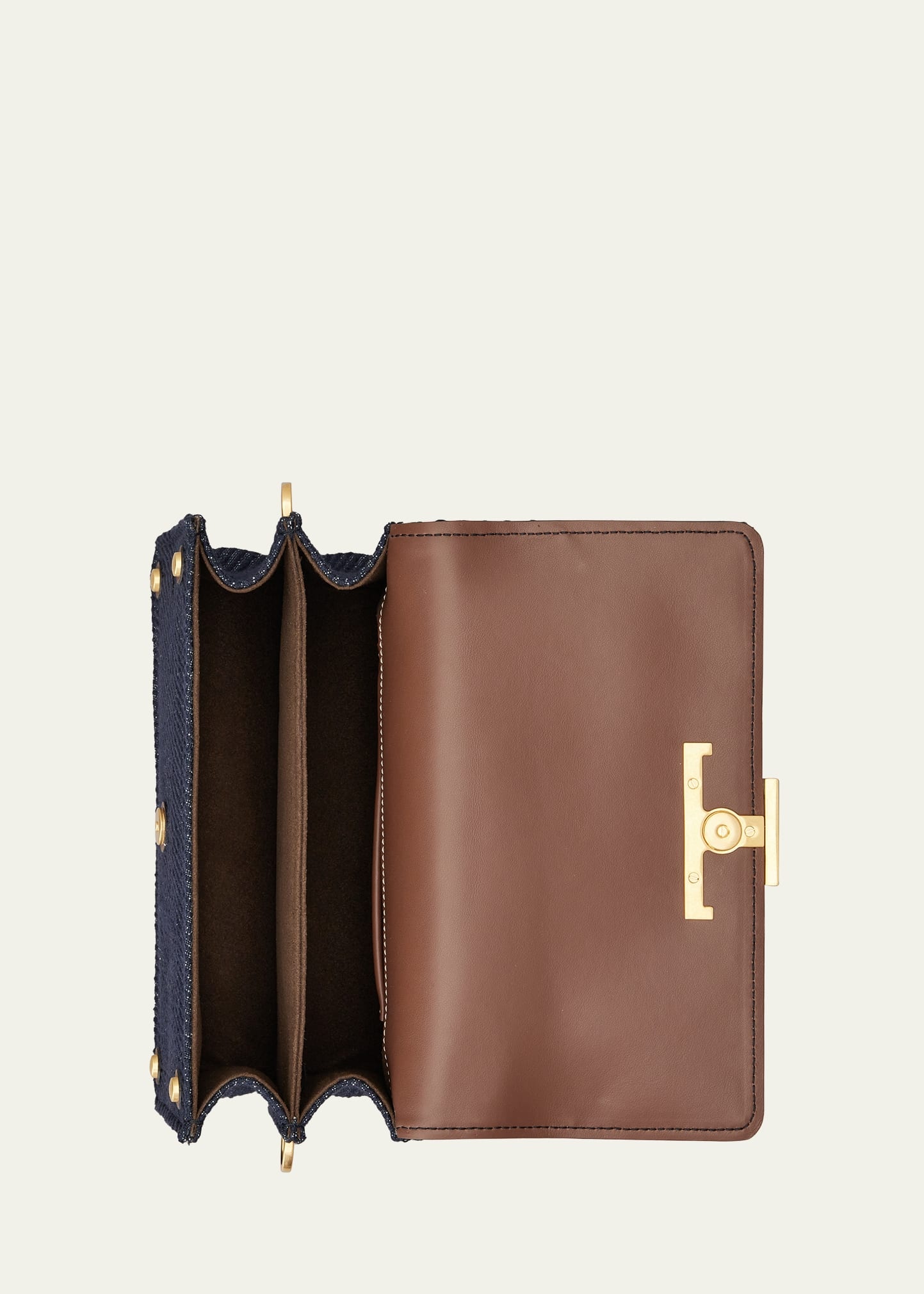 Mini Flap Denim Shoulder Bag - 2