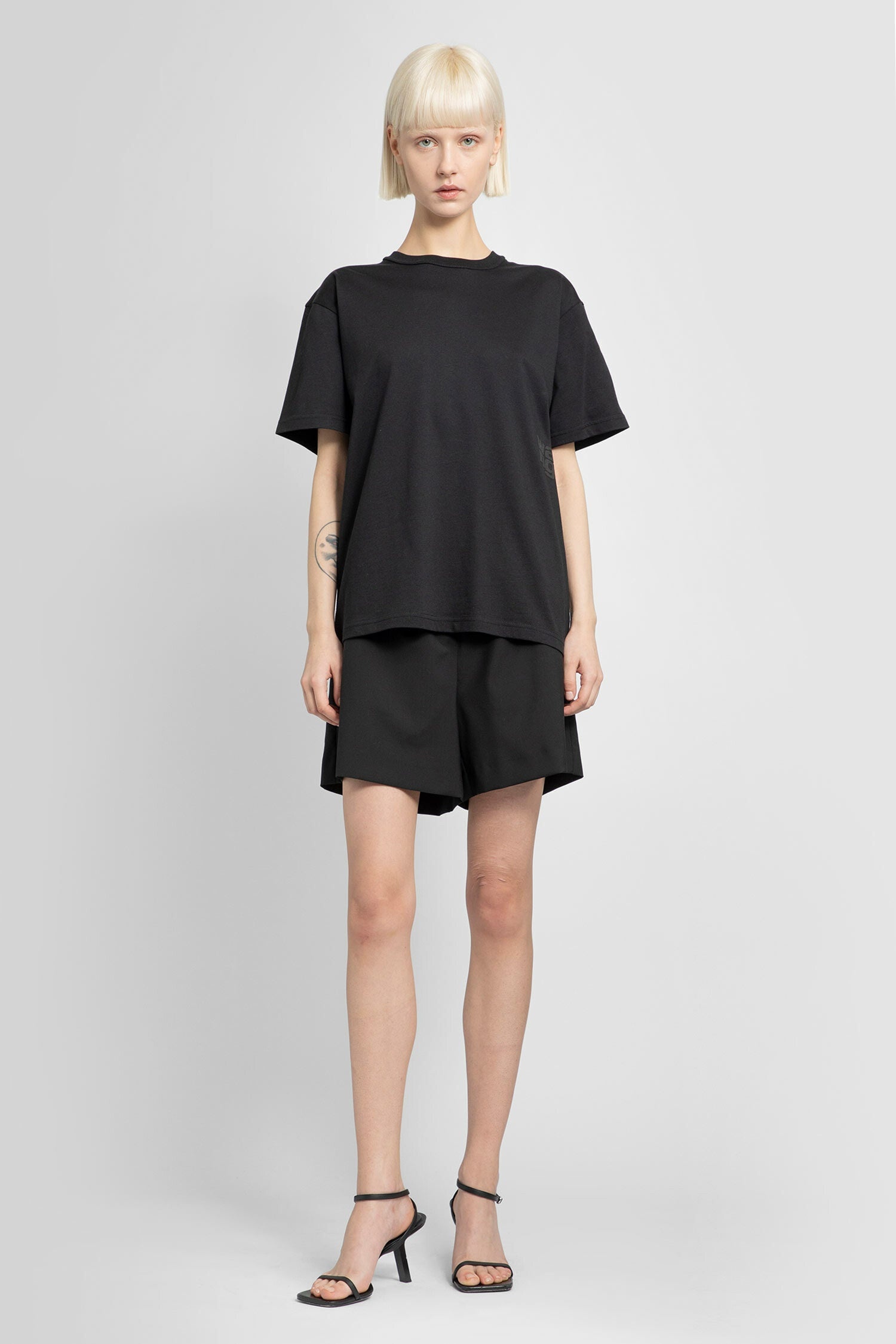 ALEXANDER WANG WOMAN BLACK T-SHIRTS - 4