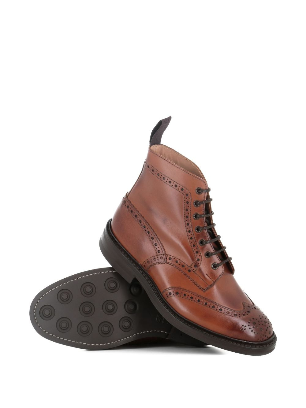 Stow burnished brogue boots - 4