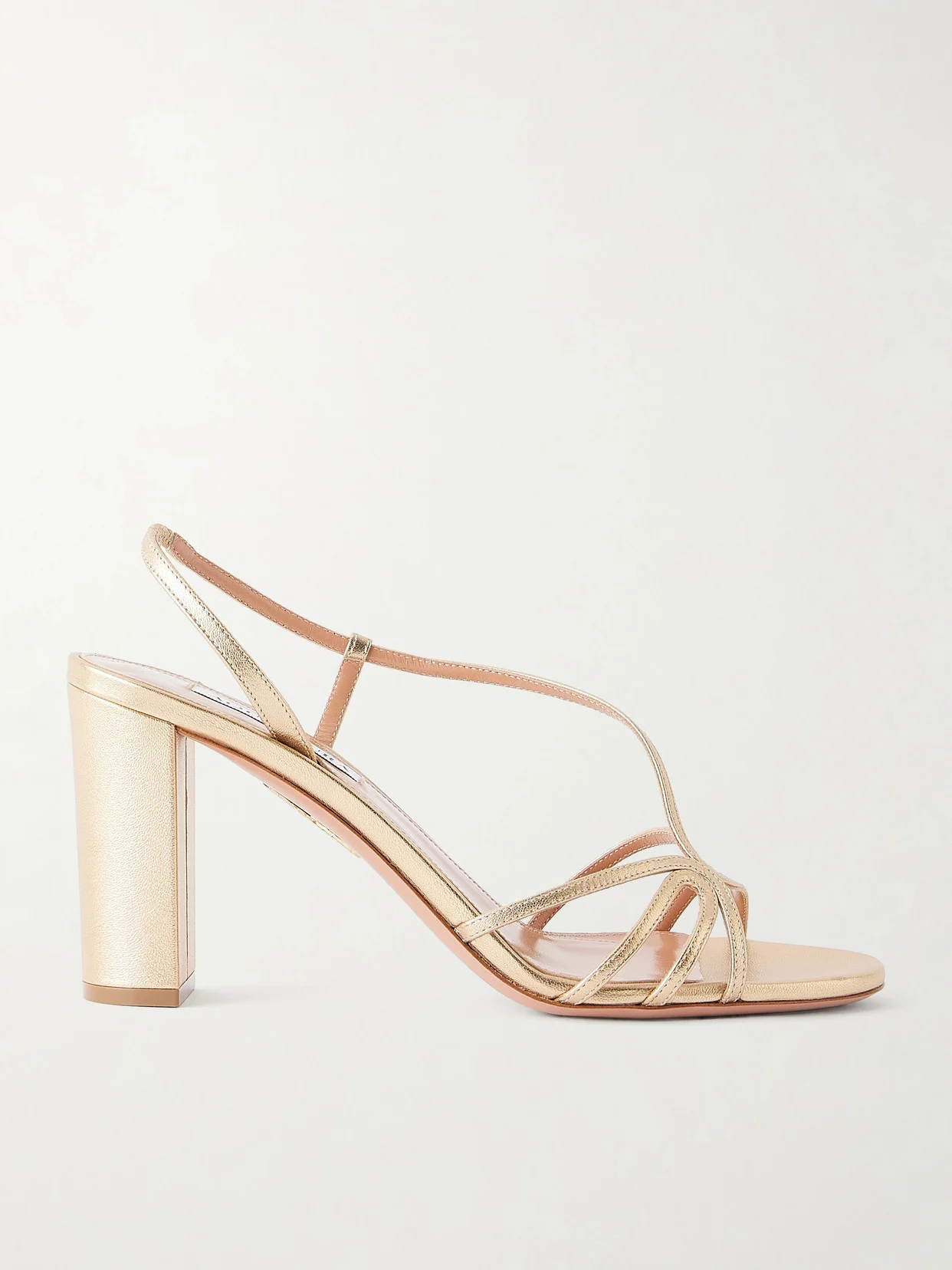 Talk To Me 85 Metallic Leather Sandals - 1