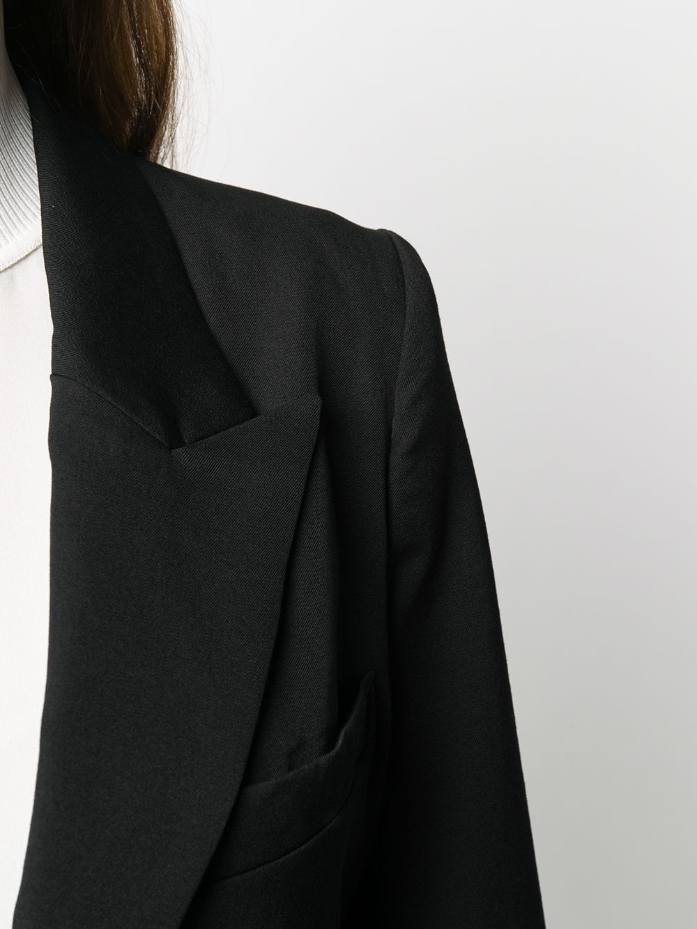 single-breasted tuxedo jacket - 5