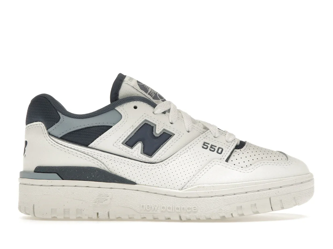 New Balance 550 White Vintage Indigo (Women's) - 1