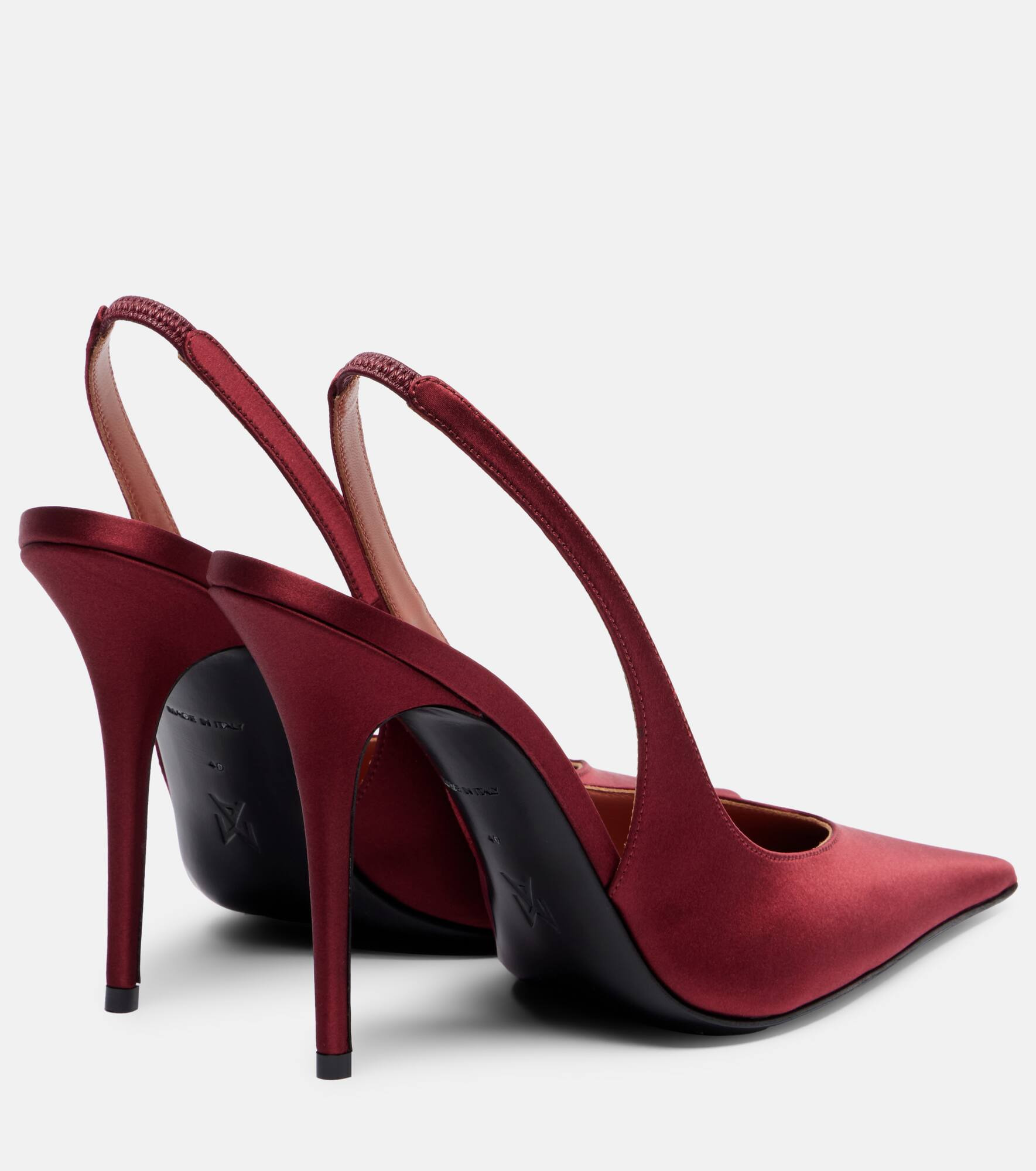 Anok 105 satin slingback pumps - 2