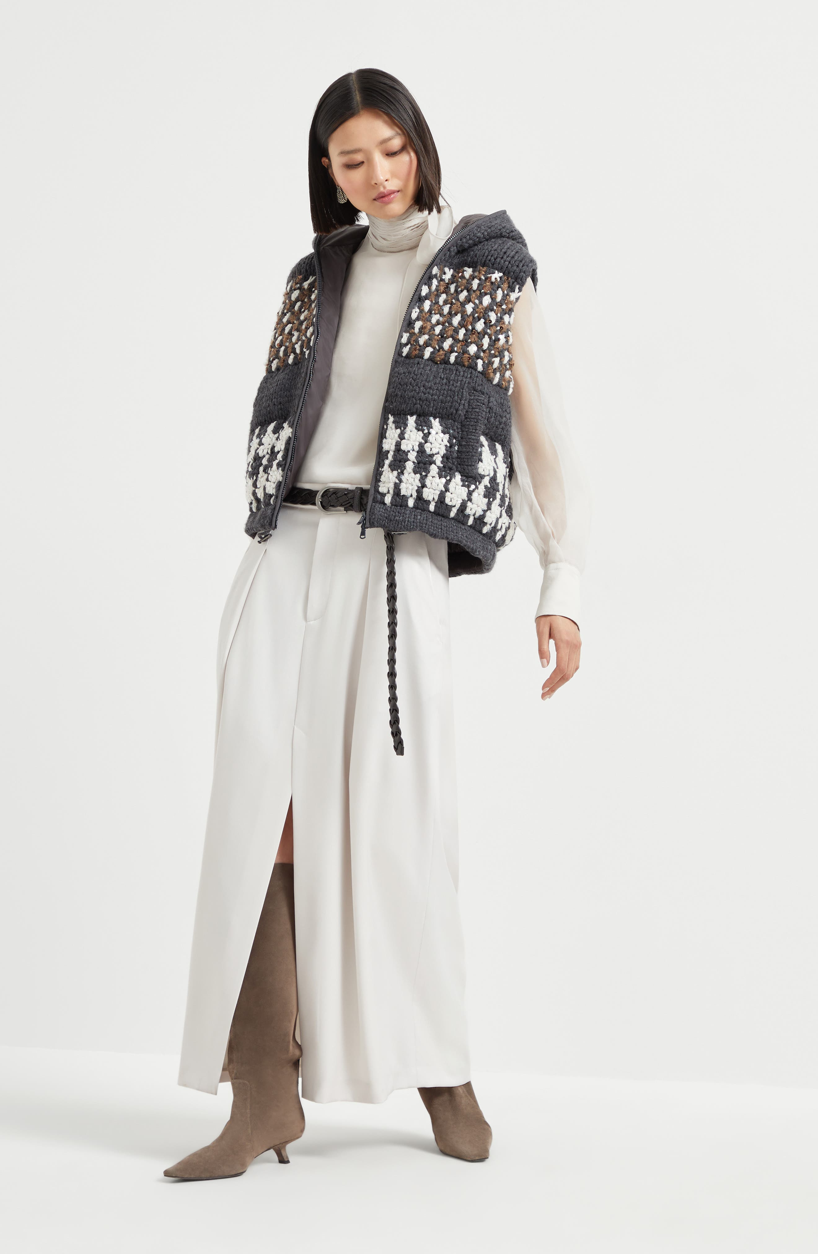 Brunello Cucinelli Curved sartorial skirt in Panama at Nordstrom - 6