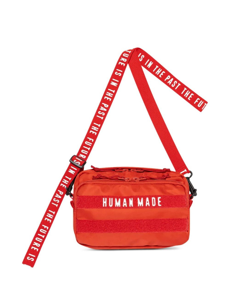 Human Made logo-appliqué messenger bag outlook