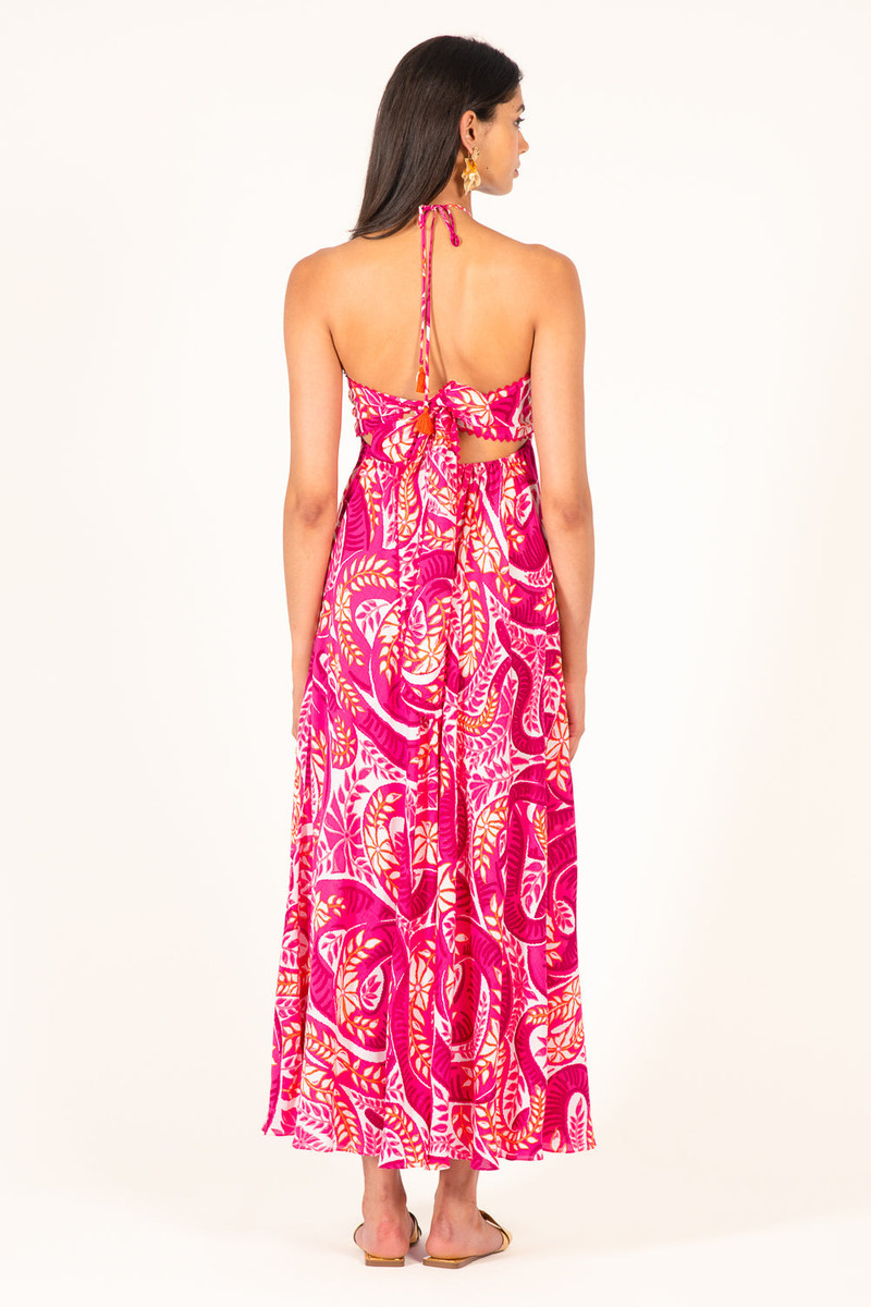 Long Dress Carla - Pink Holy Snake 8