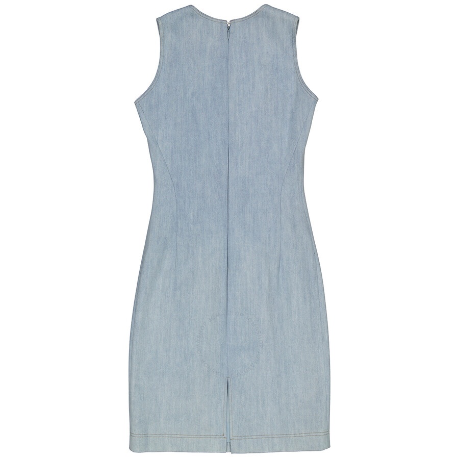 Philipp Plein Ladies Crystal Details Denim Bodycon Dress - 7