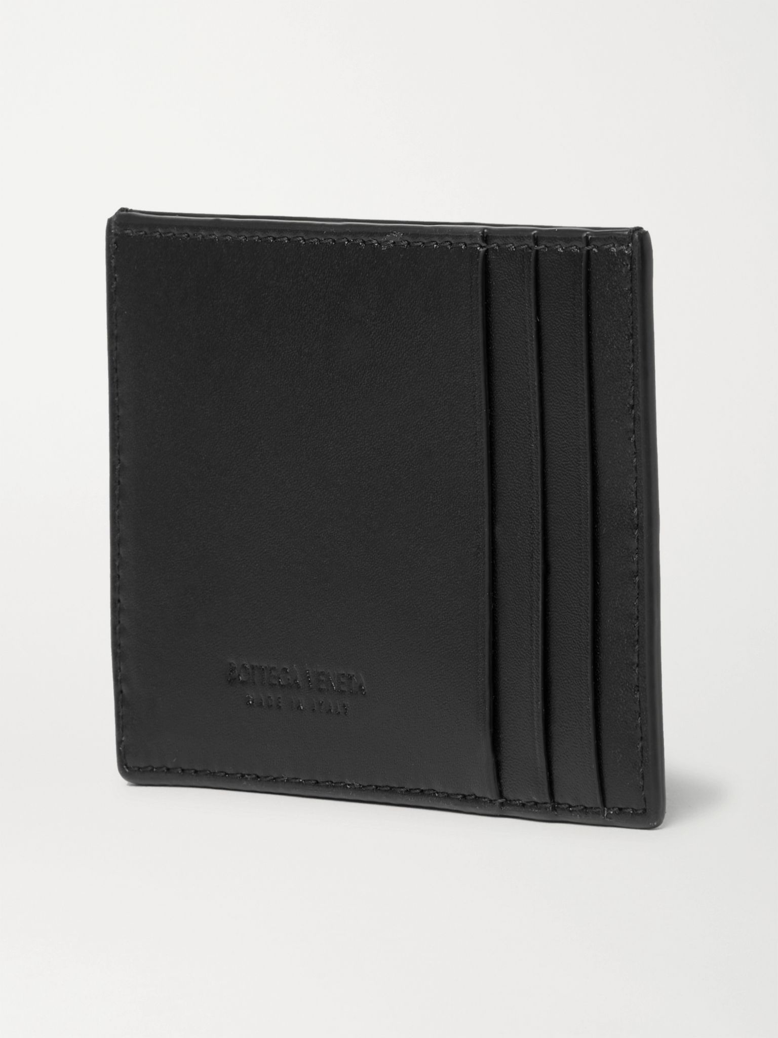 Intrecciato Leather Cardholder - 3