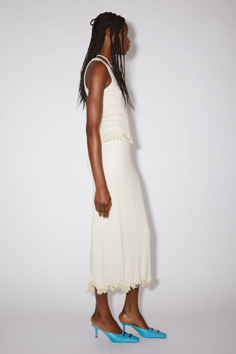 Tassel pencil skirt - White 4