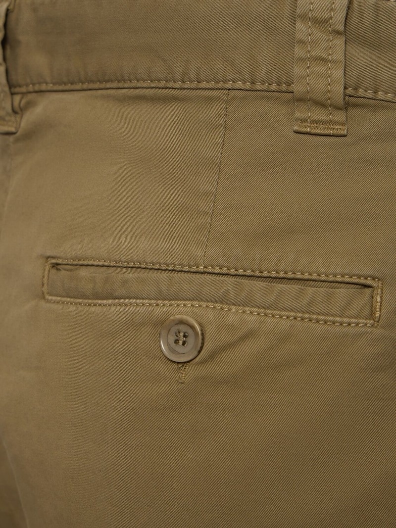 Pleated cotton twill shorts - 4