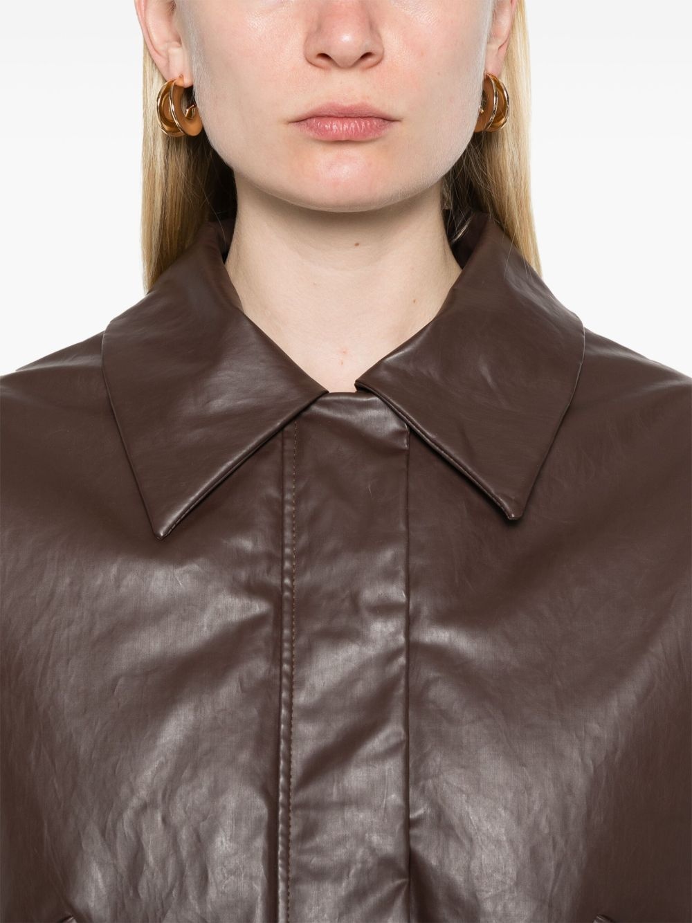 coated bomber jacket - 5