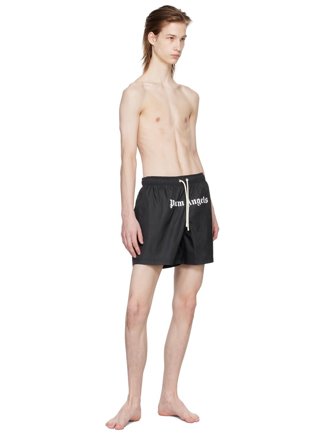 Black Printed Swim Shorts - 4