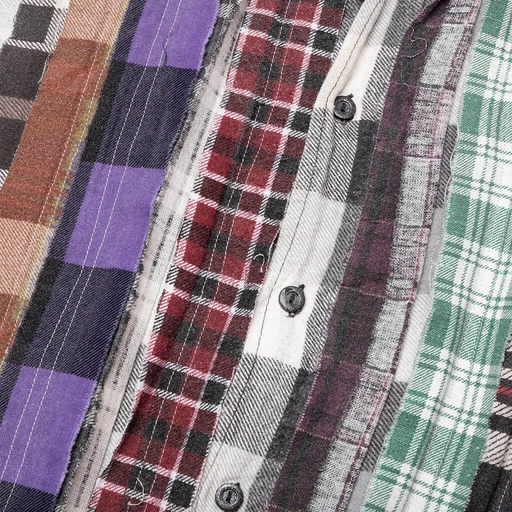 FLANNEL SHIRT RIBBON WIDE REFLECTION SHIRT - ASSORTED - 4