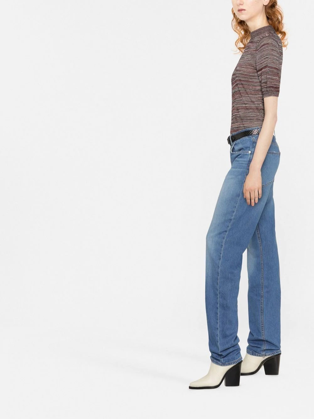 high-waisted bootcut jeans - 4