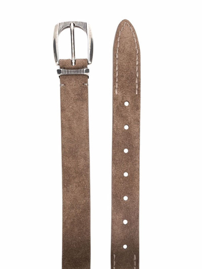 Brunello Cucinelli buckle-fastening suede belt outlook