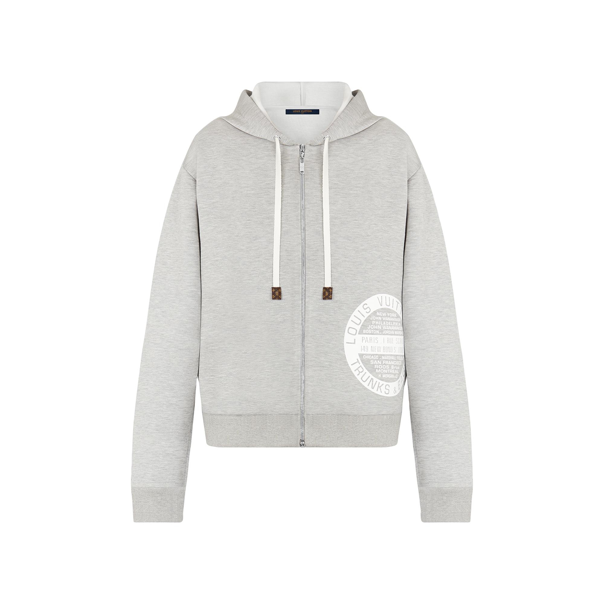 LV Stamp Zip-Up Hoodie - 1