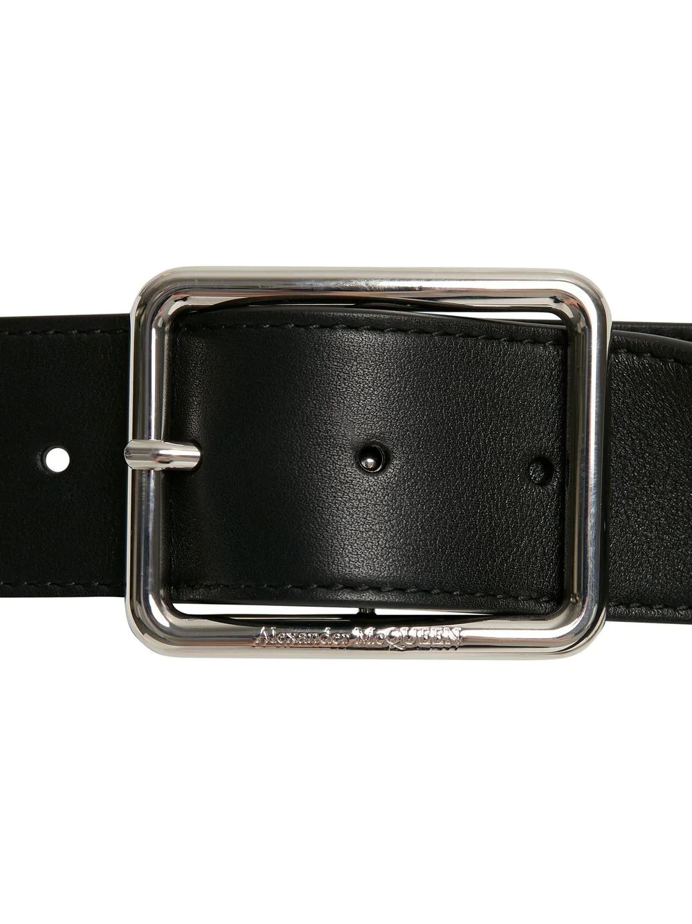 long leather belt - 2