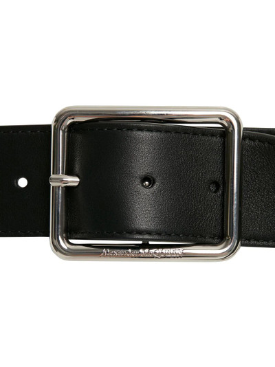 Alexander McQueen long leather belt outlook