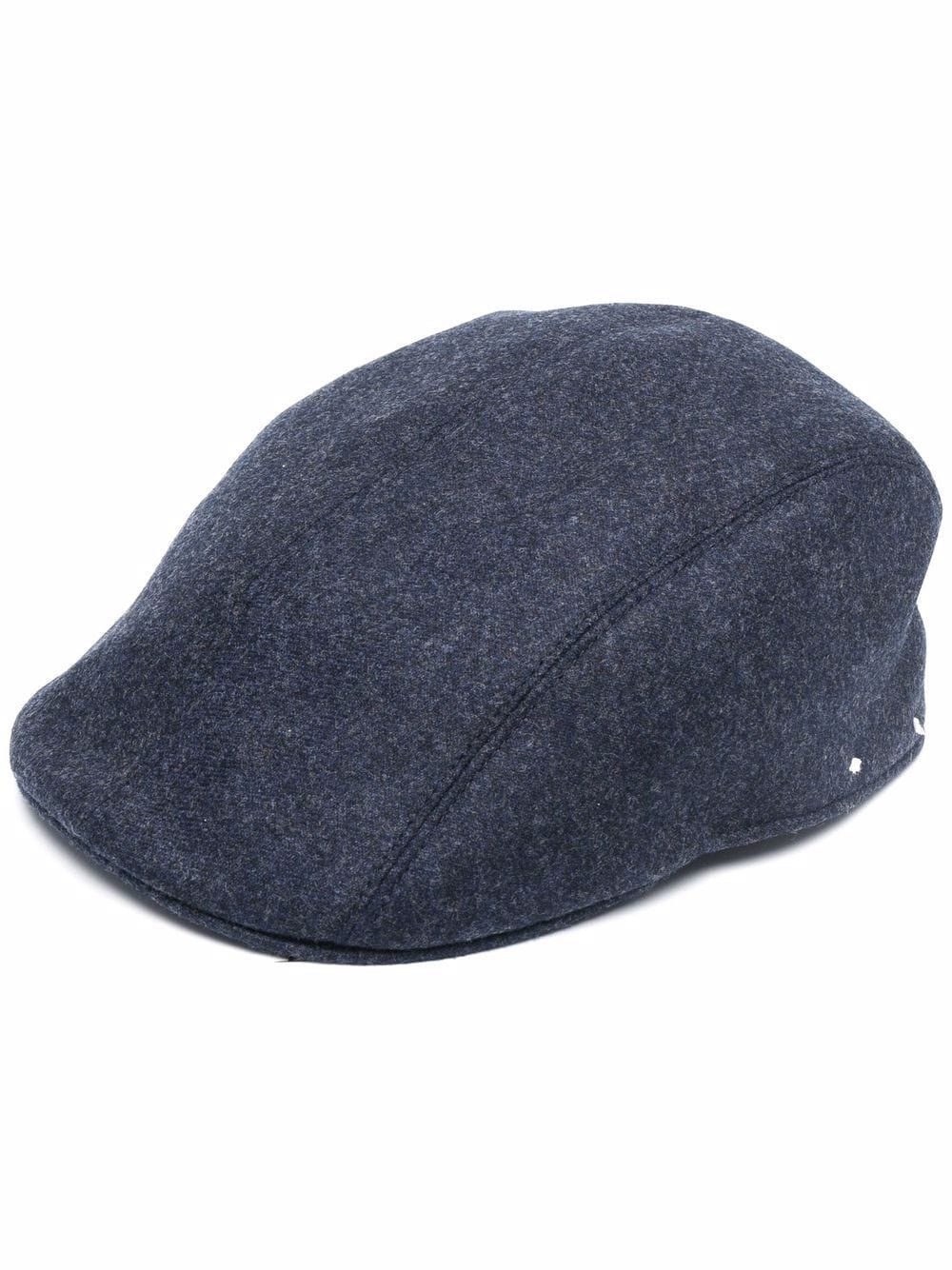 buckle-detail virgin wool cap - 1