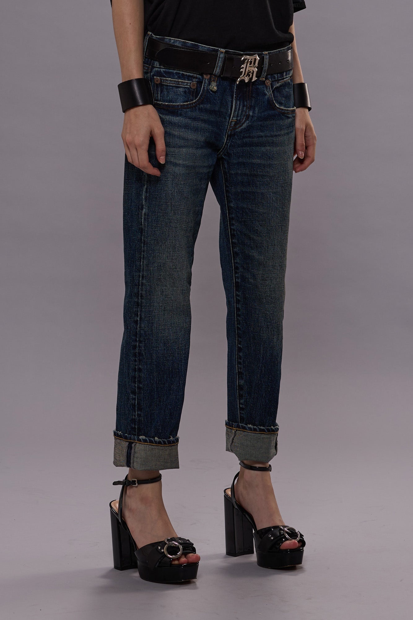 BOY STRAIGHT JEANS - MELVIN BLUE STRETCH -R13 - 3