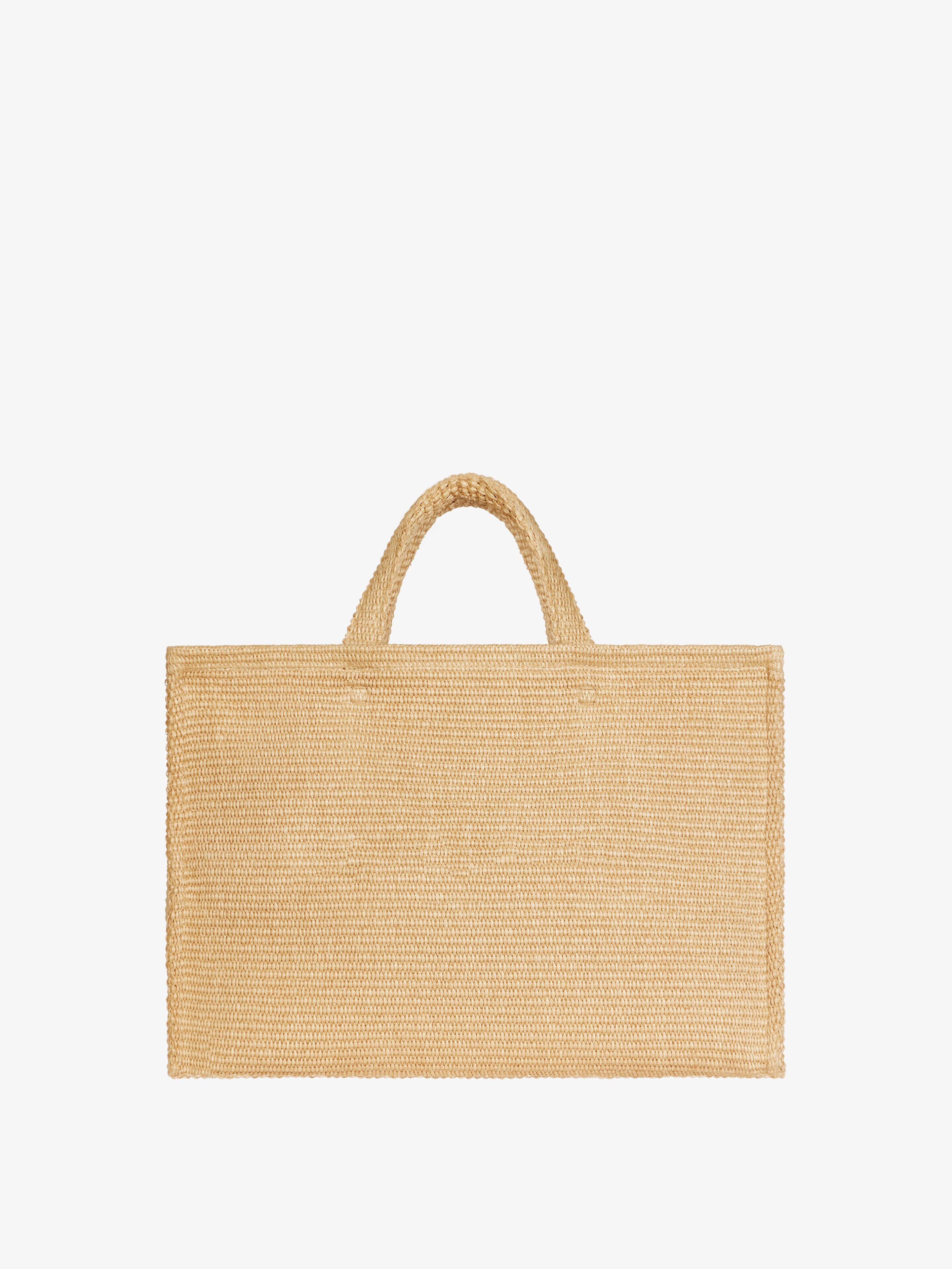 LARGE G-TOTE SHOPPING BAG IN RAFFIA - 4