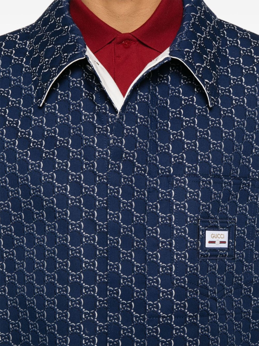 GG Shadow-jacquard cotton jacket - 5