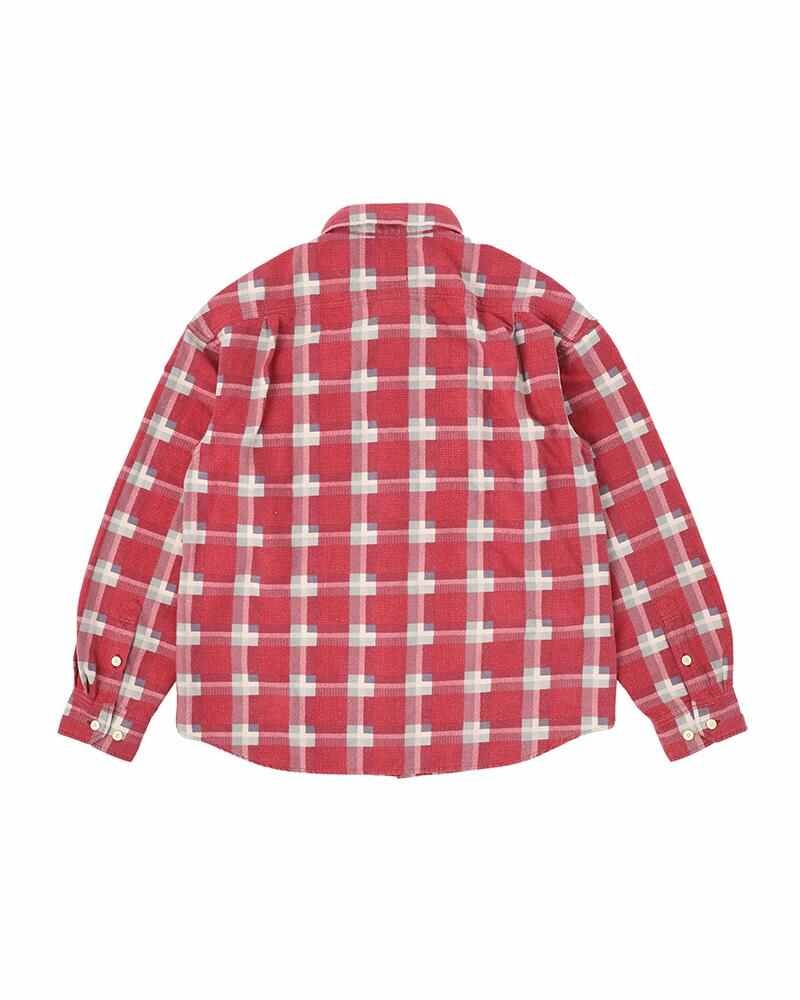PIONEER KHADI CHECK L/S RED - 2