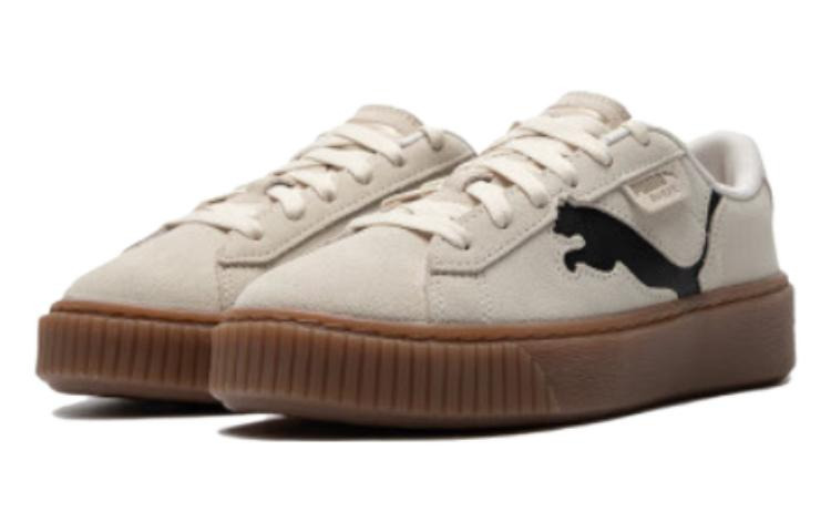 (WMNS) PUMA Suede Platform Shoes 'Beige Brown' 397233-02 - 2