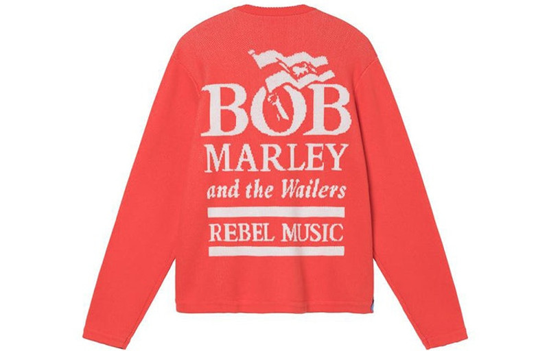 Stüssy Stussy Bob Marley Sweater 'Red' 317007 outlook