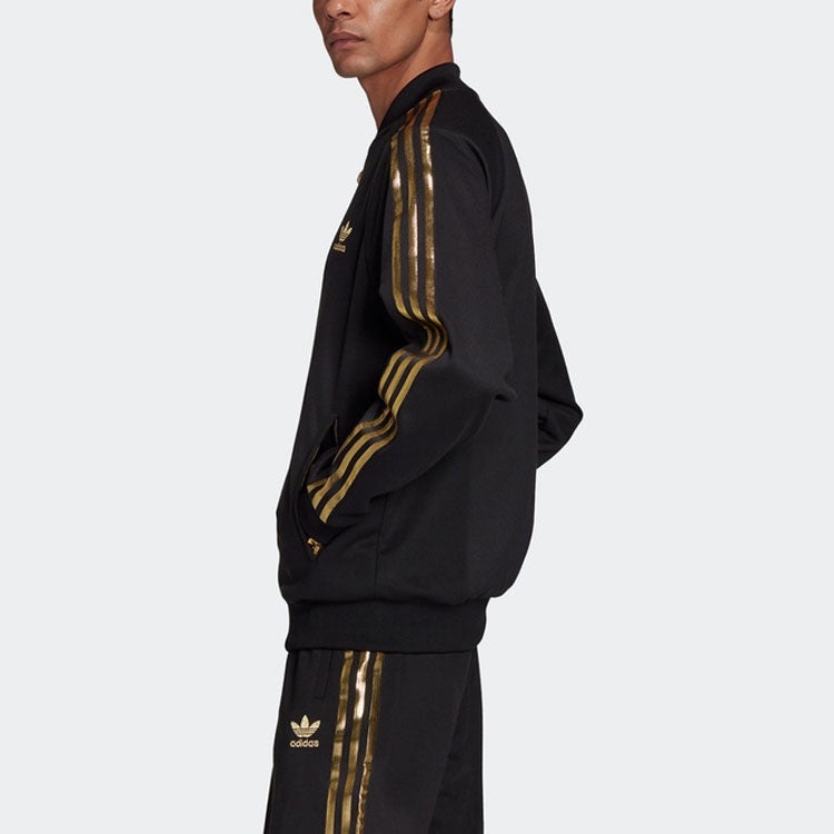 Vintage Adidas Originals Adidas Track Jacket Gold Stripe Adidas