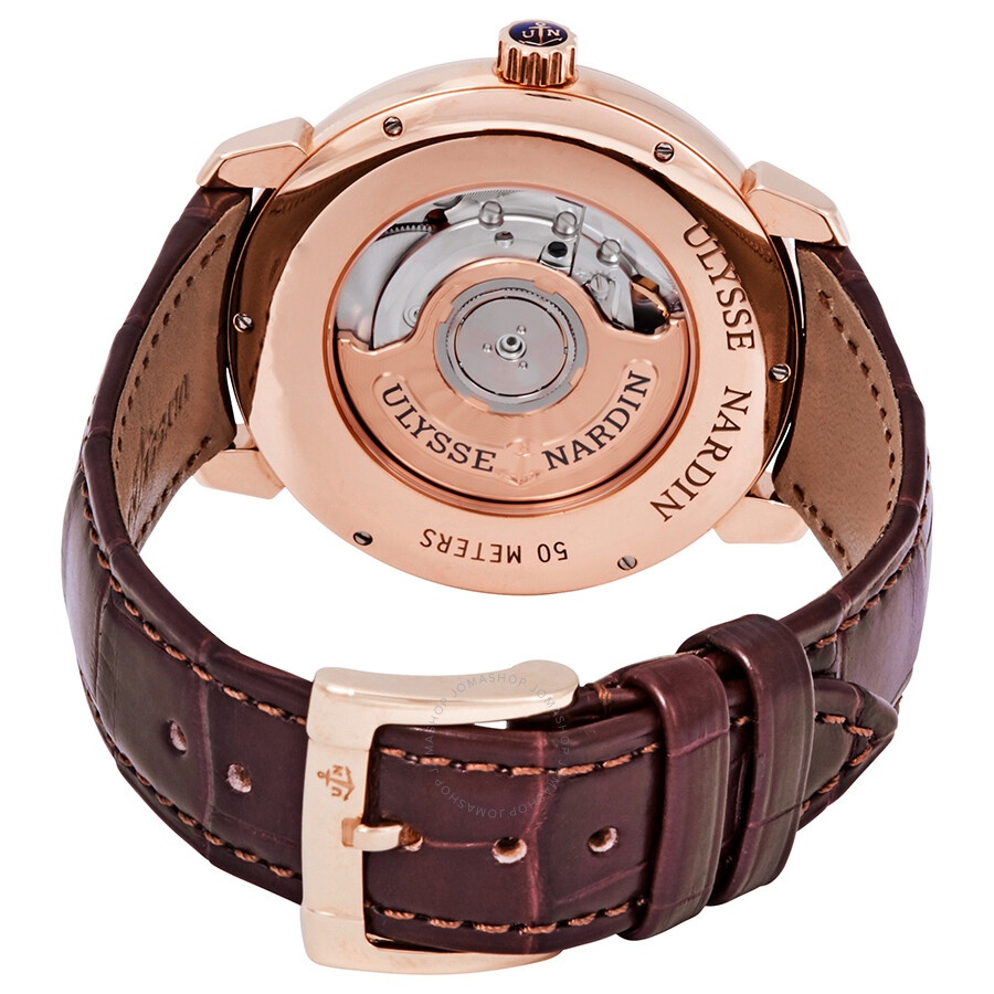 Ulysse Nardin Classic Classico Eggshell Dial Automatic Men's 18kt Rose Gold Watch 8152-111-2/91 - 3