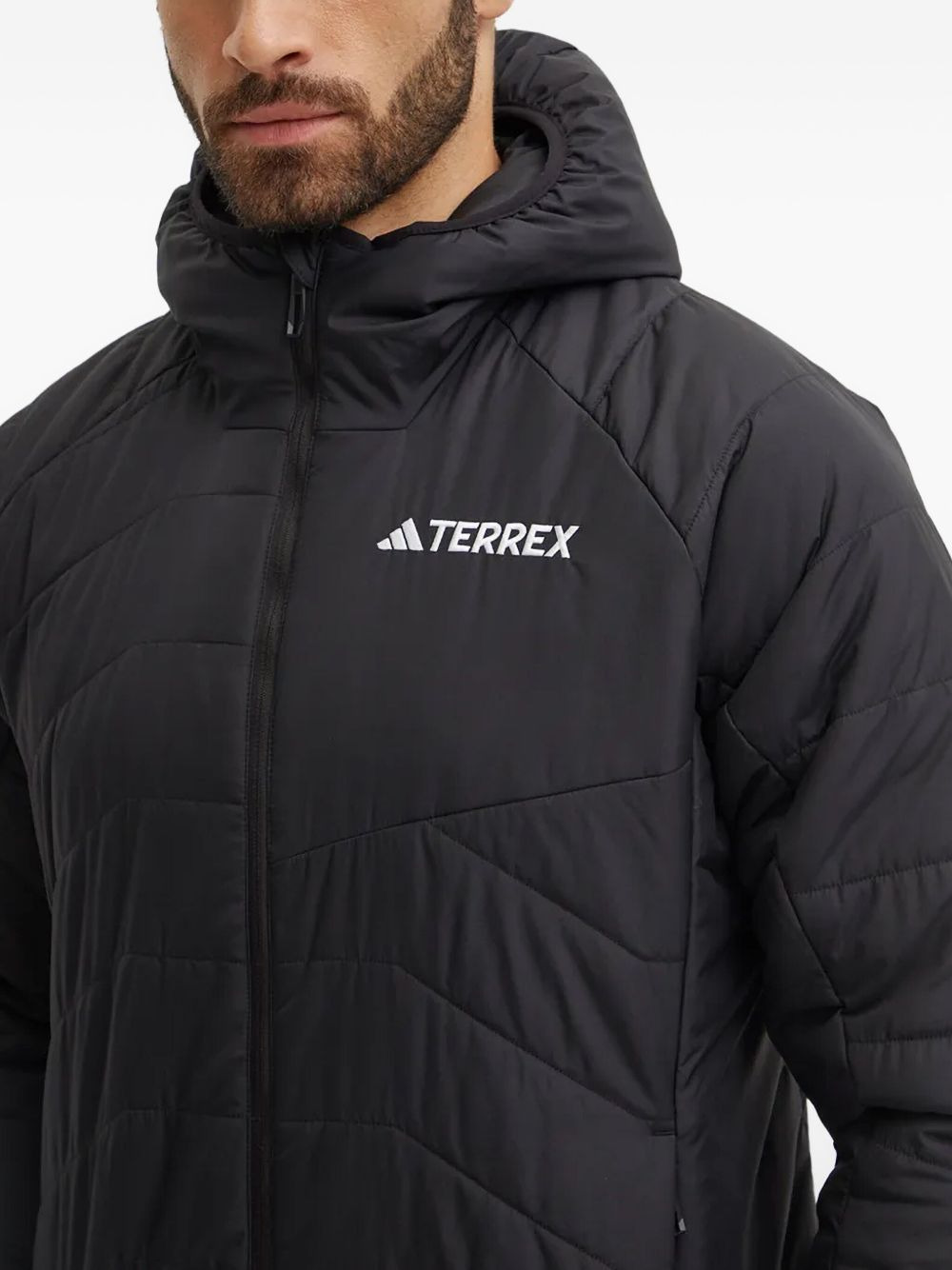 hooded-neck insulated jacket - 4