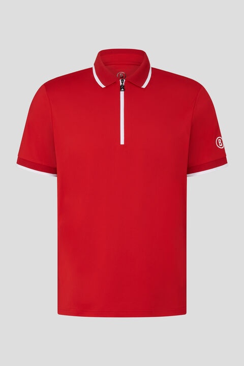 Cody Functional polo shirt in Red - 1