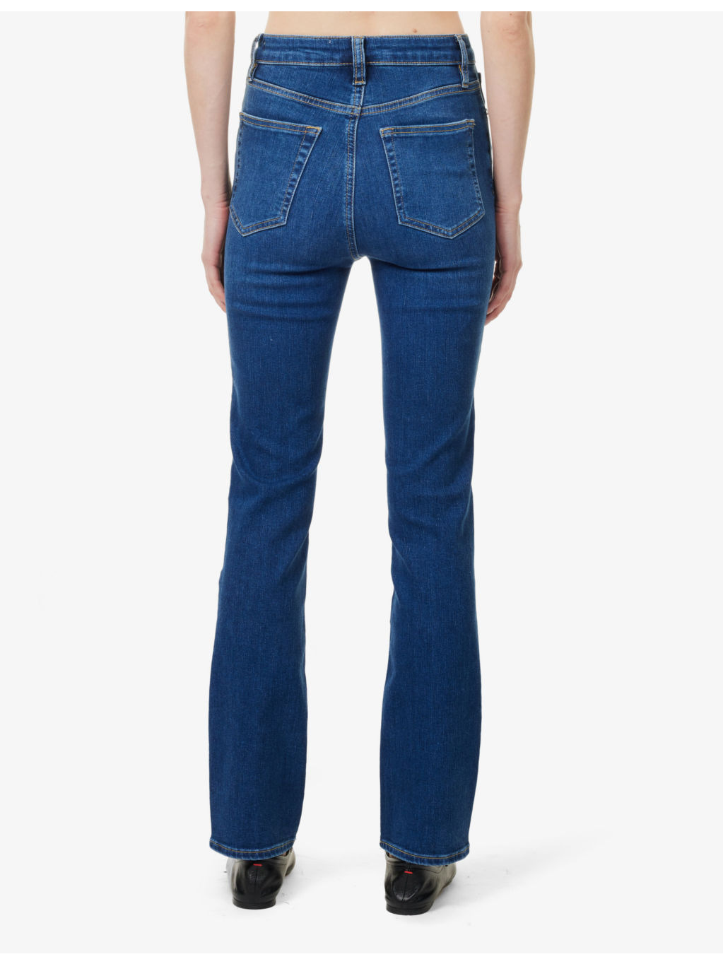 The Pencil Five-Pockets Straight-Leg High-Rise Stretch-Denim Blend Jeans - 4