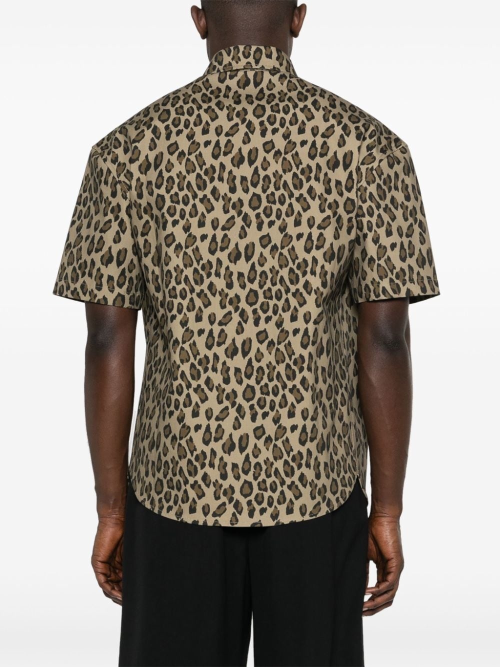 leopard-print short-sleeve shirt - 4