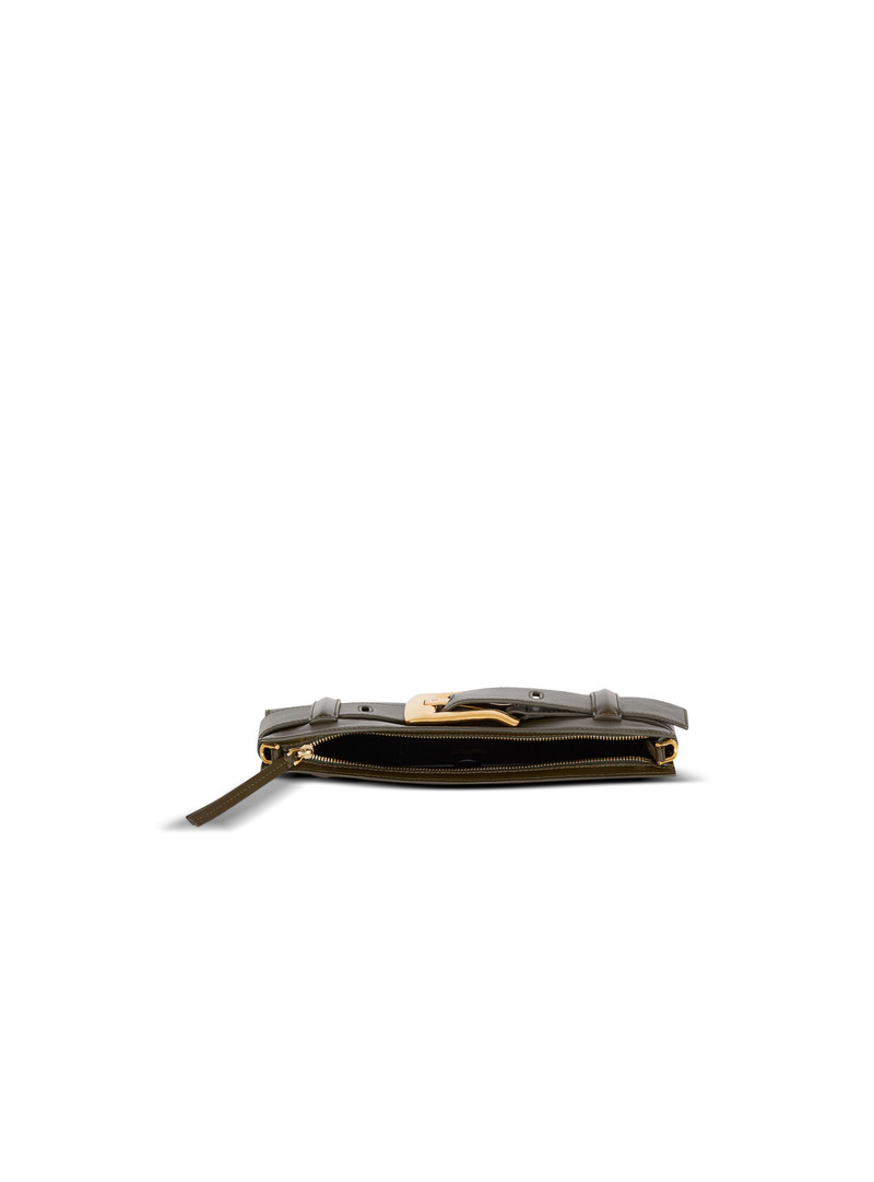 Anthem calfskin leather clutch 6