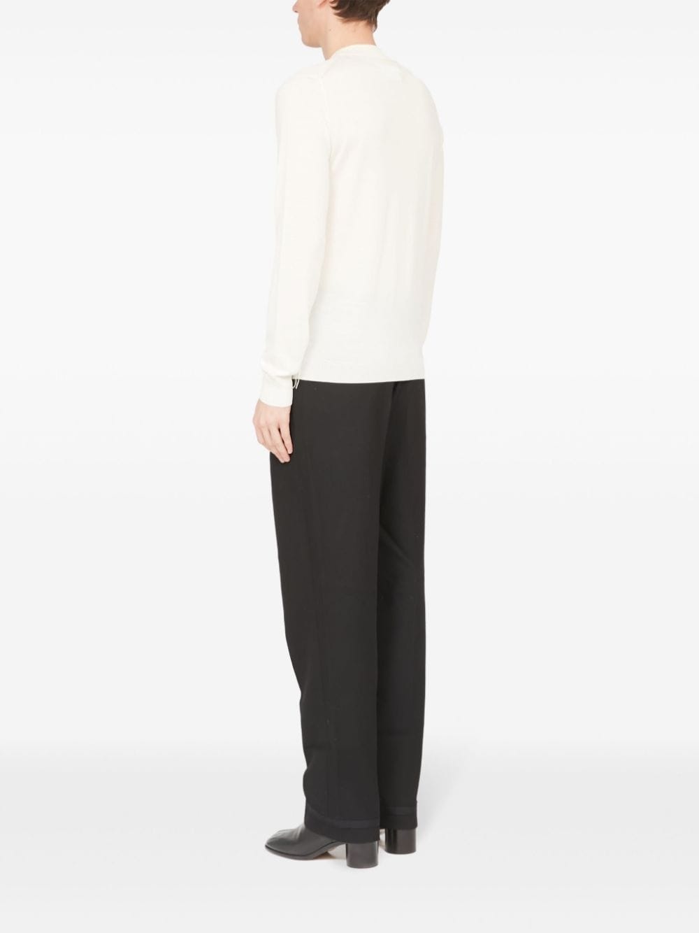 ribbed-edge wool sweater - 5