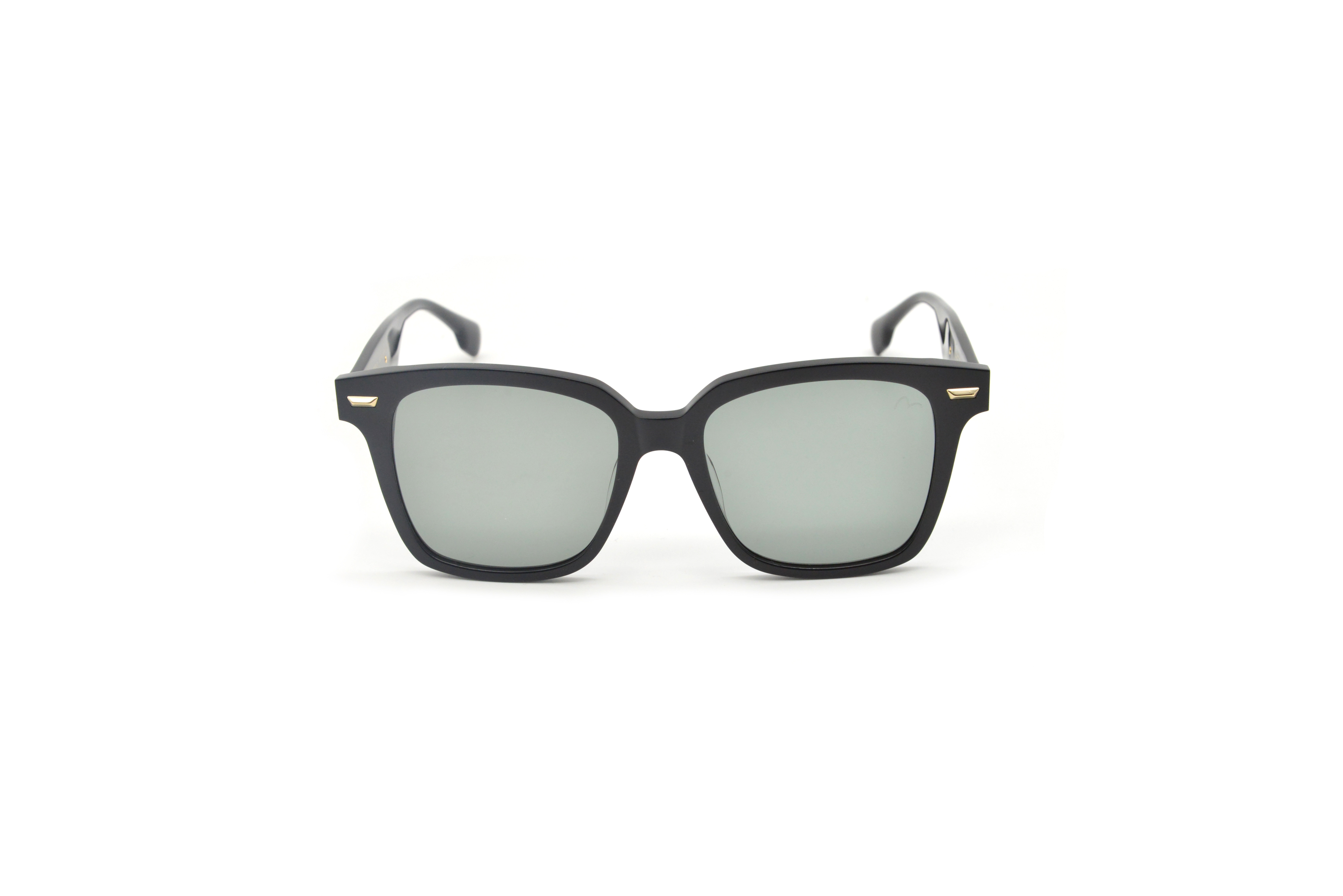 BLACK SQUARE-FRAME ACETATE SUNGLASSES - 2